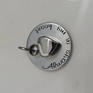 New Always In My Heart ❤️ memorial pendant, heart charm for ashes, urn necklace